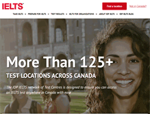 Tablet Screenshot of ieltscanadatest.com